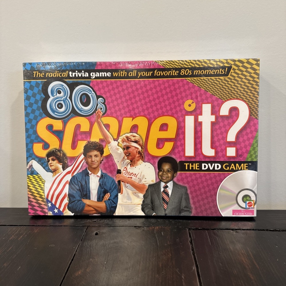 80's‎ Scene It Board Game DVD Trivia Mattel NEW Factory SEALED 1980's